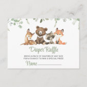 Carte D'accompagnement Animaux de forêt, Forêt, Un Sauvage, Raffle de cou (Devant)