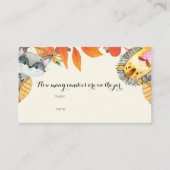 Carte D'accompagnement Animaux rustiques Combien de bonbons dans le pot C (Devant)