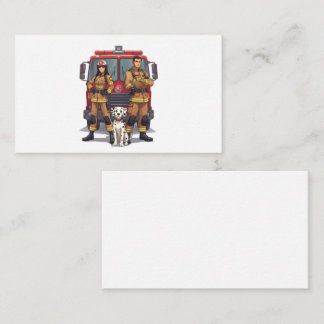 Carte D'accompagnement Anime Firefighters & Dalmatian Card