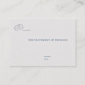 Carte D'accompagnement Anneaux entrelacés - Enclosure de mariage minimali (Devant)