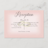 Carte D'accompagnement Anneaux Mariages d'or sur la réception de mariage  (Devant)