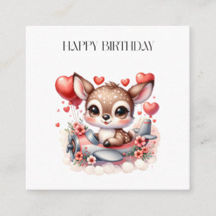 Carte D'accompagnement Anniversaire de Deer Pilot