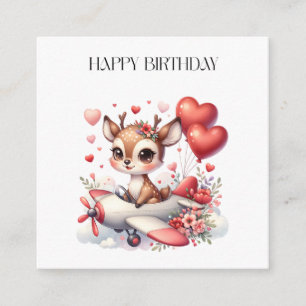 Carte D'accompagnement Anniversaire de Deer Pilot