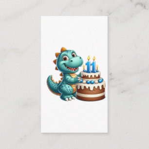 Carte D'accompagnement Anniversaire de Dino 11 ans