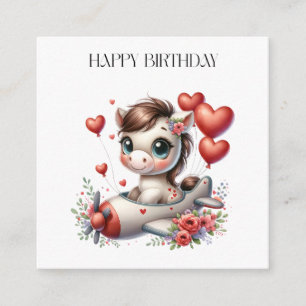 Carte D'accompagnement Anniversaire de Pony Pilot