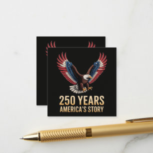 Carte D'accompagnement Anniversaire des 250 ans de l'Amérique