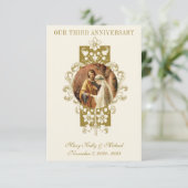 CARTE D'ACCOMPAGNEMENT ANNIVERSAIRE DU MARIAGE CATHOLIQUE PRIÈRE AVEC PHO (Debout devant)