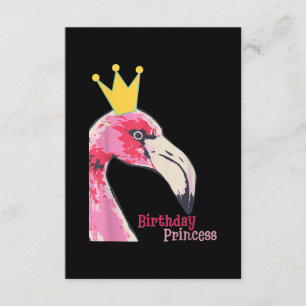 Carte D'accompagnement Anniversaire Princesse Flamant rose fille   Flaman