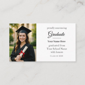 Carte D'accompagnement Annonce de remise des diplômes de la promotion 202