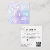 Carte D'accompagnement *~* AP8 QR Coupon MERCI LOGO (Devant / Derrière)