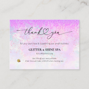 Carte D'accompagnement *~* AP8 QR MERCI de remise - Examen du LOGO