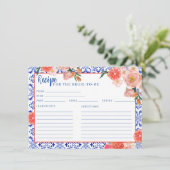 Carte D'accompagnement Aperol Spritz qui amore la recette de douche nupti (Debout devant)