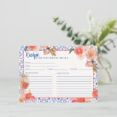 Carte D'accompagnement Aperol Spritz qui amore la recette de douche nupti (Debout devant)