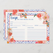 Carte D'accompagnement Aperol Spritz qui amore la recette de douche nupti (Devant / Derrière)