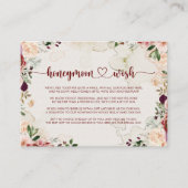 Carte D'accompagnement Appel à mariage floral calligraphique rustique d'é (Devant)