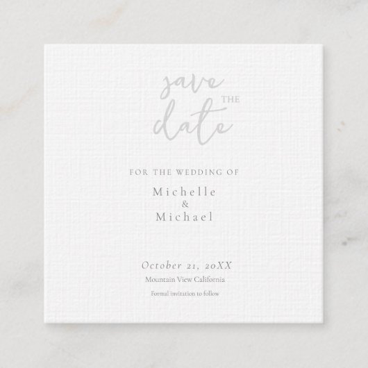 Carte D'accompagnement Appel de script Calligraphie Mariage Moderne Enreg (Devant)