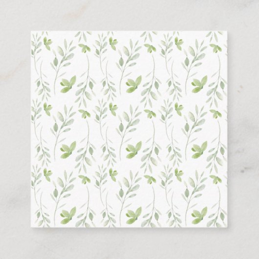 Carte D'accompagnement Appel personnalisé de la corbeille d'aquarelle ou (Dos)