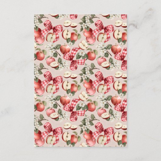 Carte D'accompagnement Apple of Our Eye Baby shower Word Scramble Jeu (Dos)