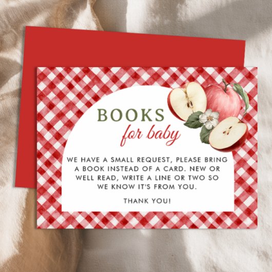 Carte D'accompagnement Apple of Our Eye Books for Baby Card