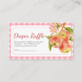 Carte D'accompagnement Apple of Our Eye Gingham Baby Shower Diaper Raffle (Devant)