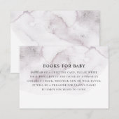 Carte D'accompagnement Apportez le livre pour la demande de bébé. Aquarel (Devant / Derrière)