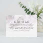 Carte D'accompagnement Apportez le livre pour la demande de bébé. Aquarel (Debout devant)