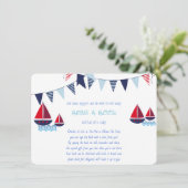 Carte D'accompagnement Apportez un livre, Bateaux à voile, Nautique, Pers (Debout devant)