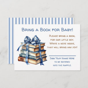 Carte D'accompagnement Apportez un livre pour bébé   BABY SHOWER