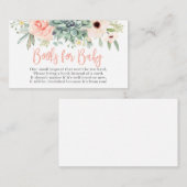 Carte D'accompagnement Apportez un livre succulents (Devant / Derrière)