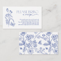 Apportez Une Fête des mariées Florale Bleue Recett