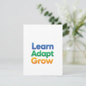 Carte D'accompagnement Apprendre Adapter Grandir (Debout devant)