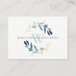 CARTE D'ACCOMPAGNEMENT AQUA BLUE GOLD FOLIAGE WREATH WEDDING WEBSITE<br><div class="desc">For any further customisation or any other matching items,  please feel free to contact me at yellowfebstudio@gmail.com</div>