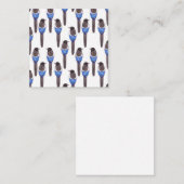 Carte D'accompagnement Aquarelle à tourte noire ou à tourpie américaine (Devant / Derrière)