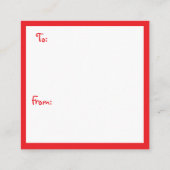 Carte D'accompagnement Aquarelle Apprentis vacances Meilleurs Cadeaux (Dos)