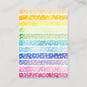 Carte D'accompagnement Aquarelle Arc-en-ciel Raffin (Dos)