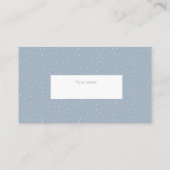 Carte D'accompagnement Aquarelle bleu violet chou Quirier Quirier Raffin (Dos)