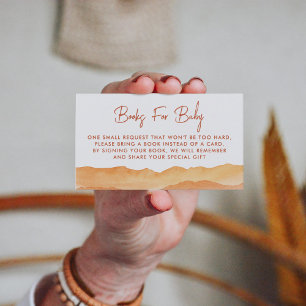 Carte D'accompagnement Aquarelle Boho Abstrait Desert Demande de réservat