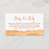 Carte D'accompagnement Aquarelle Boho Abstrait Desert Demande de réservat (Devant)