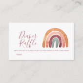 Carte D'accompagnement Aquarelle Boho Arc-en-ciel Baby shower Déchets Raf (Devant)