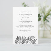 Carte D'accompagnement Aquarelle botanique Détails/Carte d'information (Debout devant)