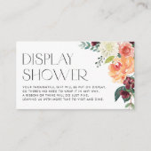 Carte D'accompagnement Aquarelle Chute Florale Bouquet Affichage Douche (Devant)