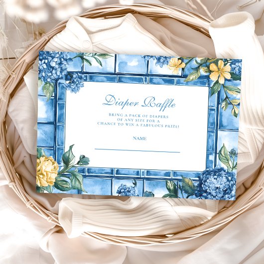 Carte D'accompagnement Aquarelle Ciao, Bébé Italien Diapper Raffle