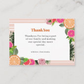 Carte D'accompagnement Aquarelle Citron Tropical Merci Mignon (Devant)