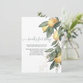 Carte D'accompagnement Aquarelle Citron vert Plaid (Debout devant)