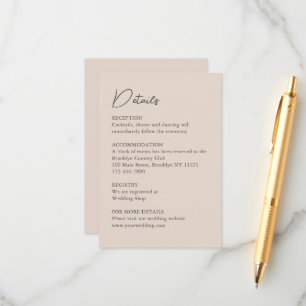 Carte D'accompagnement Aquarelle classique Anglais Manor House Mariage