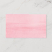 Carte D'accompagnement Aquarelle Coeurs Fille Baby shower Déchets Raffle (Dos)