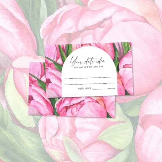 Carte D'accompagnement Aquarelle - Date nuit idées \ Date pot