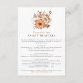 Carte D'accompagnement Aquarelle d'automne Florales Coronavirus Sécurité  (Devant)