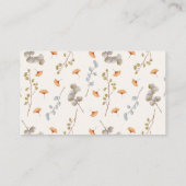 Carte D'accompagnement Aquarelle de bébé en raphia de lait (Dos)