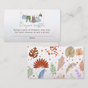 Carte D'accompagnement Aquarelle de bébé en raphia de lait